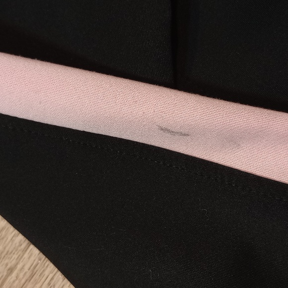 NY Jeans Track Jacket Womens Medium Athletic Pink Black Full Zip Sweatshirt - Picture 6 of 7